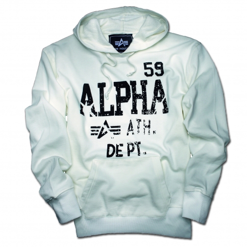 Alpha Industries Толстовка Alpha Industries Athletic Dept., цвет белый 5024310