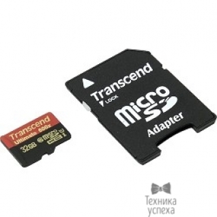 Transcend Micro SecureDigital 32Gb Transcend TS32GUSDHC10U1 MicroSDHC Class 10 UHS-I, SD adapter