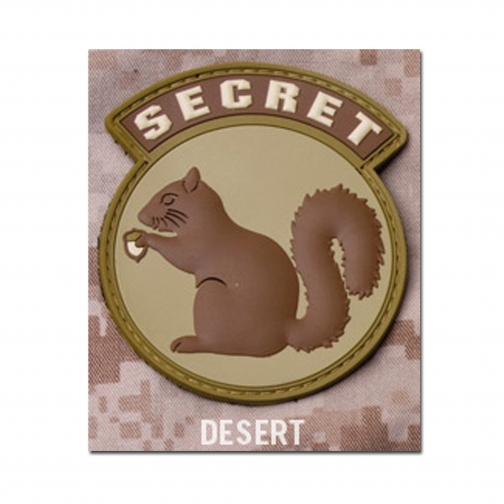 Mil-Spec Monkey Нашивка MilSpecMonkey Secret Squirrel ПВХ, цвет пустынный 5018563 1