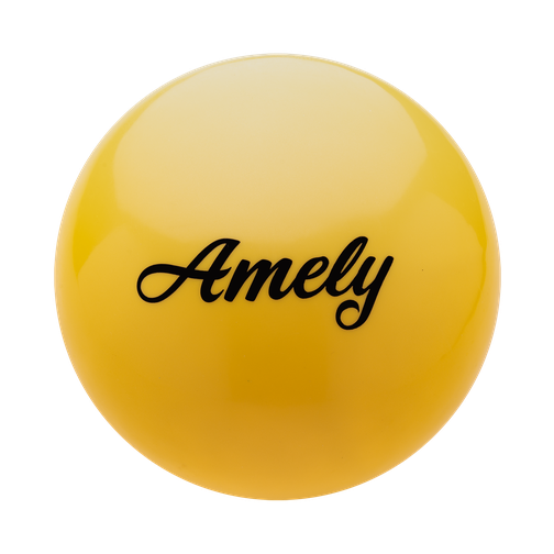 Мяч для художественной гимнастики Amely Agb-101, 19 см, желтый 42219515 1