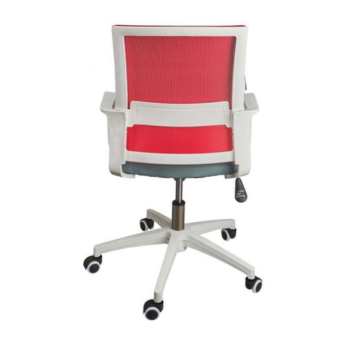 Кресло офисное Бит LB/белый пластик/красная сетка/темно серая ткань NORDEN Chairs 42868718 1