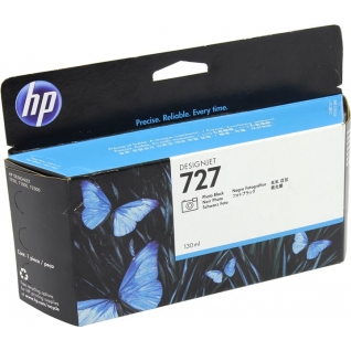 Оригинальный картридж B3P23A №727 для принтеров HP Designjet T1500/T2500/T920, чёрный, струйный, 130 мл 8634-01 Hewlett-Packard