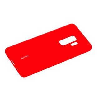 Чехол-накладка силиконовый Cherry матовый 0.4mm & пленка для Samsung Galaxy S9 Plus Красный