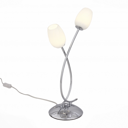 Настольная лампа St Luce Хром/Белый LED 2*3W 37397949 4