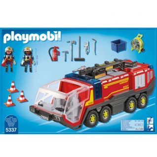 Конструктор Playmobil Городской Аэропорт: Пожарная машина со светом и звуком