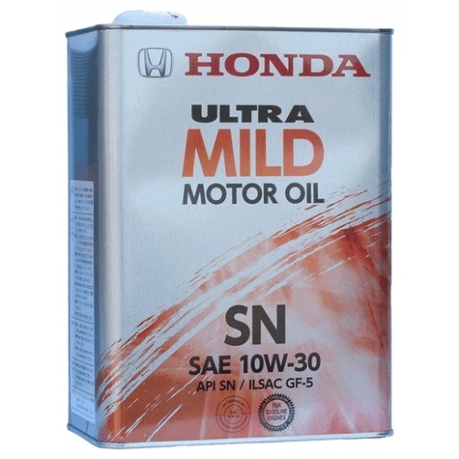 Моторное масло HONDA 10W30 4л Ultra Mild SN арт. 0821999974 5926426