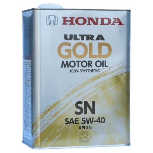 Моторное масло HONDA 5W40 4л Ultra GoldSN синтетика арт. 0822099974 5926423