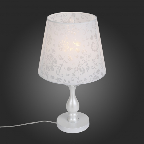 Настольная лампа St Luce Белый, Прозрачный/Белый E14 1*40W 37396290 2