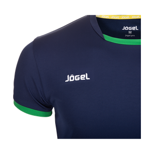 Футболка волейбольная Jögel Jvt-1030-093 темно-синий/зеленый, детская размер YM