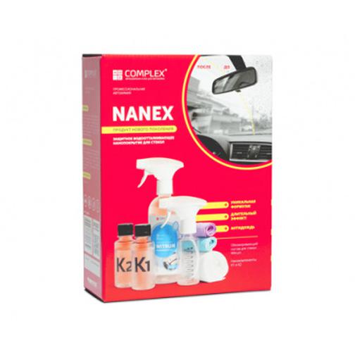 nanex, комплект защитное водоотталкивающее нанопокрытие для стекол COMPLEX 42293515