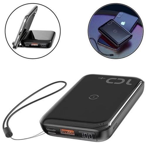 Портативное зарядное устройство Baseus Mini S Bracket 10W Wireless Charger 10000mAh 18W черный с красным 42284957 6