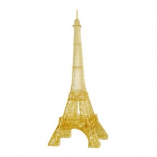 Кристальный 3D-пазл "Эйфелева башня", золотой, 96 элементов Crystal Puzzle