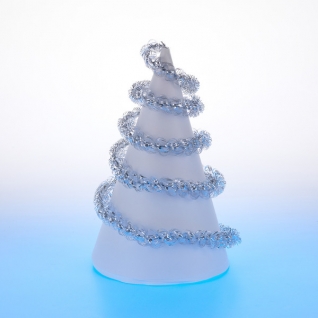 Новогодняя мишура "Спираль", серебряная, 2 м Snowmen