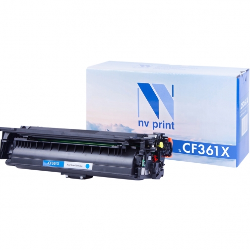 Совместимый картридж NV Print NV-НР CF361X Cyan (NV-CF361XC) для HP LaserJet Color M552dn, M553dn, M553n, M553x, MFP-M577dn, M577f 21772-02 37133263