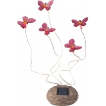 Светильник садово-парковый Feron 712B-CD Бабочки розовые