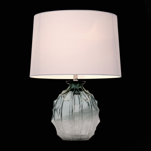 Настольная лампа St Luce Хром, Изумрудно-серебристый/Белый E27 1*60W 37397080 5