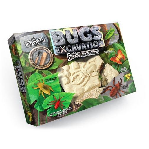 Набор для раскопок Bugs Excavation - Насекомые (жуки и пауки) Данко Тойс / Danko Toys 37730711