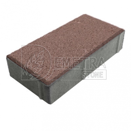 Тротуарная плитка коричневая 200х100х40 мм (Нобетек) 9149892 1