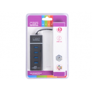Cbr CBR CH 157 USB 3.0 концентратор, 4 порта. Поддержка Plug&Play. Длина провода 50+-3см. LED-подсветка.