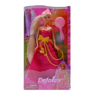 Кукла Lucy "Fashion Doll" с аксессуарами, в розовом платье Defa Lucy