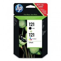 Оригинальный картридж CN637HE №121 для принтеров HP Deskjet F2483/F4283/D2563, чёрный+цветной, струйный, 200+165 стр 8699-01 Hewlett-Packard
