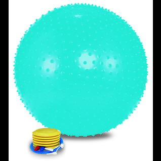 Мяч массажный Lite Weights 1865lw (65см, ножной насос, голубой)