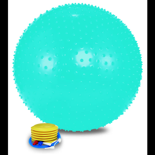 Мяч массажный Lite Weights 1865lw (65см, ножной насос, голубой) 42220173