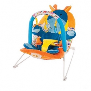 Кресло-качалка "Жирафик" с 3 игрушками (звук, вибрация) Жирафики