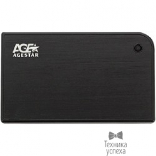 AgeStar AgeStar 3UB2A14 BLACK USB 3.0 Внешний корпус 2.5" SATA AgeStar 3UB2A14 (BLACK) USB3.0, алюминий, черный, безвинтовая конструкция 10604