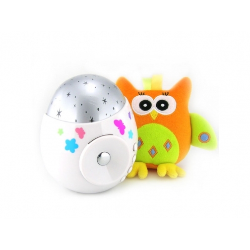 Ночник-проектор звездного неба Colibri с игрушкой (звук), 12 см Roxy-Kids 37717885 1