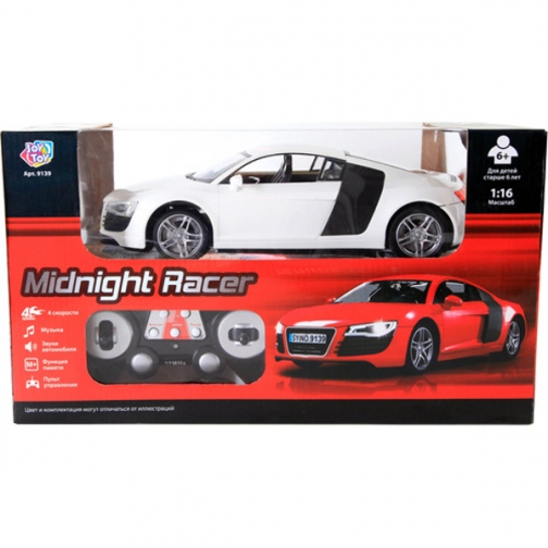 Машина р/у Midnight Racer (на аккум., свет, звук), 1:16 Joy Toy 37712198