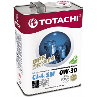 Моторное масло TOTACHI Premium Economy Diesel CJ-4/SM 0W30 4л