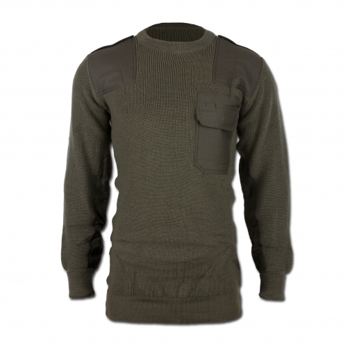Made in Germany Пуловер в стиле Бундесвера, цвет оливковый, новый 5024224