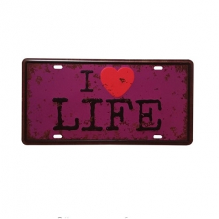Табличка "I love life"