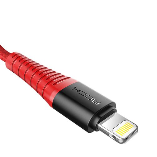 Кабель USB/Lightning Rock Hi-Tensile Charge&Sync Round Cable 42191236 5