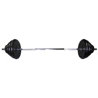 Mb Barbell Штанга олимпийская 180кг, с обрезиненными дисками Barbell Atlet, гриф 2,20 м, 50 мм