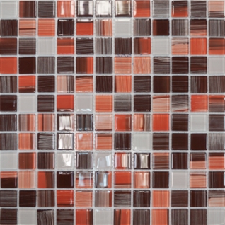 Мозаика Elada Mosaic JSM-CH1024 терракотовый полосатый микс