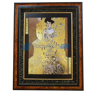 Репродукция картины Густава Климта "Золотая Адель" 1907 г