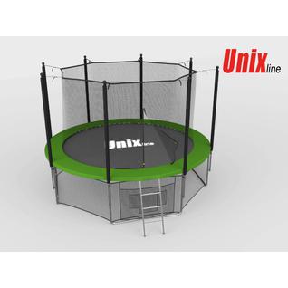 UNIX Батут Unix 8 ft с внутренней сеткой зеленый