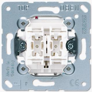 Механизм выключателя Jung 535U двухклавишный 10А кнопка без фиксации (2 НО контакта)