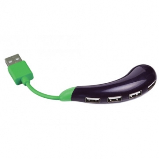 Разветвитель USB HUB 2.0 на 4 порта Баклажан HUB-EGGPLT-4