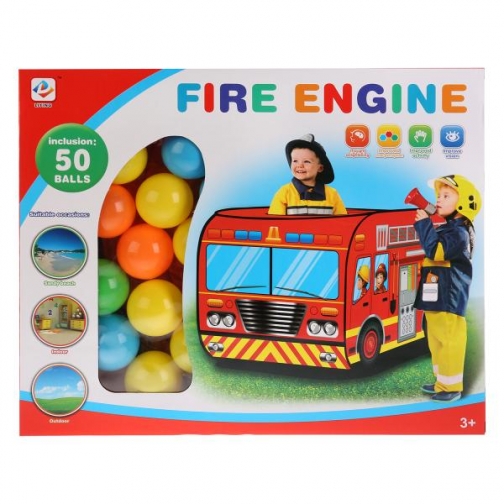Детская Игровая Палатка Пожарная Машина + Мячики 995-7035a 37791258