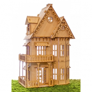 Сборная деревянная модель "Кукольный домик" Теремок