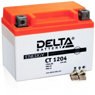Мотоаккумулятор Delta CT 1204 (YT4L-BS) 4 Ач