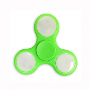 Светящийся спиннер, зеленый, 7 см Fidget Spinner