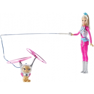 Игровой набор "Звездные приключения" - Барби с летающим котом Попкорн Mattel