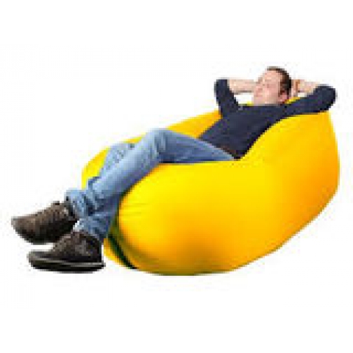 Надувной диван - гамак lamzac hangout желтый 5245854