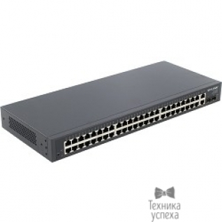 Tp-link TP-Link TL-SL2452 48-Port 10/100Mbps + 4-Port Gigabit Smart Switch, 48 10/100Mbps RJ45 ports, 2 Gigabit RJ45 Ports and 2 SFP Slots, Tag-based VLAN, STP/RSTP/MSTP, IGMP V1/V2/V3 Snooping, DHCP Filteri