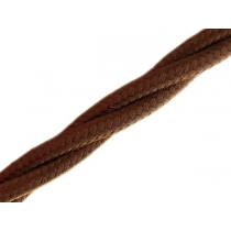 Ретро провод Villaris  (Испания) 3х2,5 Brown(коричневый) искусственный шёлк