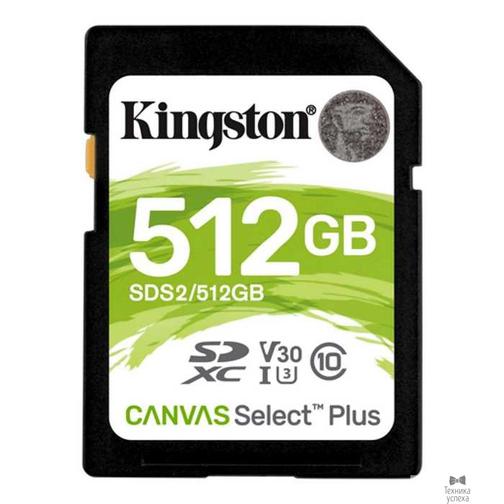 Kingston SecureDigital 512Gb Kingston SDS2/512GB SDXC Class 10 UHS-I U3 Canvas Select Plus 42566947